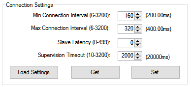 Connection settings