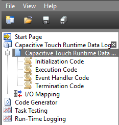 Example of touch evaluation graph