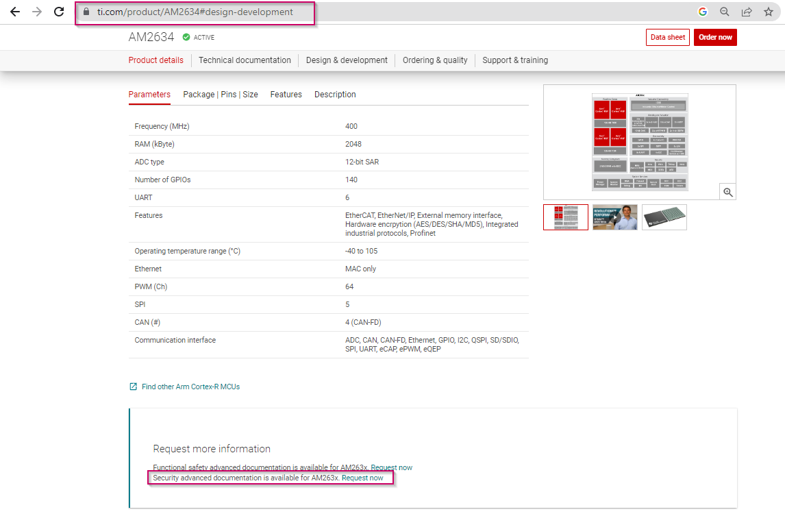Security Request Page