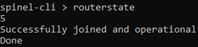 PySpinel CMD output of the routerstate command