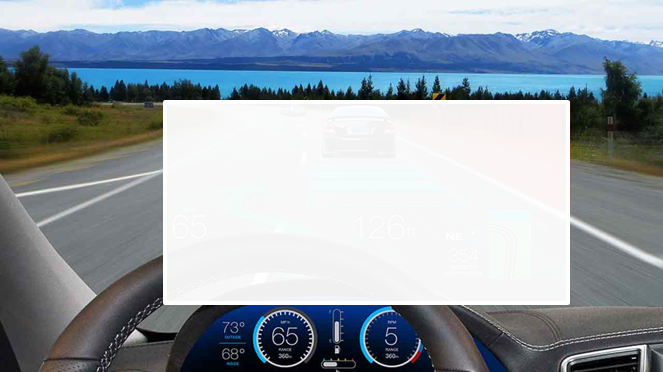 Restricted view of driver due to a hazard