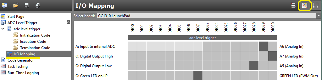 Task I/O Settings