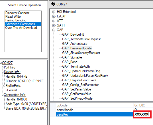 Passcode display