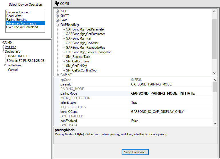 BTool Initiate Pairing