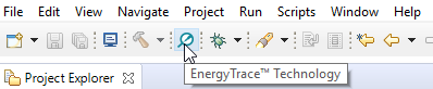 EnergyTrace Button in CCS