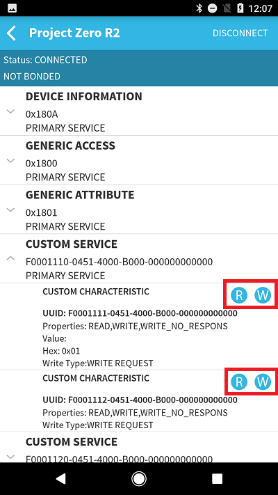 BLE Scanner Properties