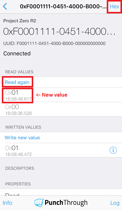LightBlue Write New Value