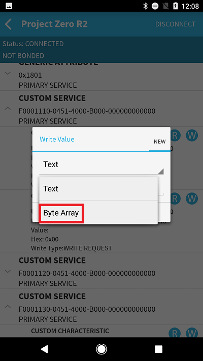 BLE Scanner Change Value