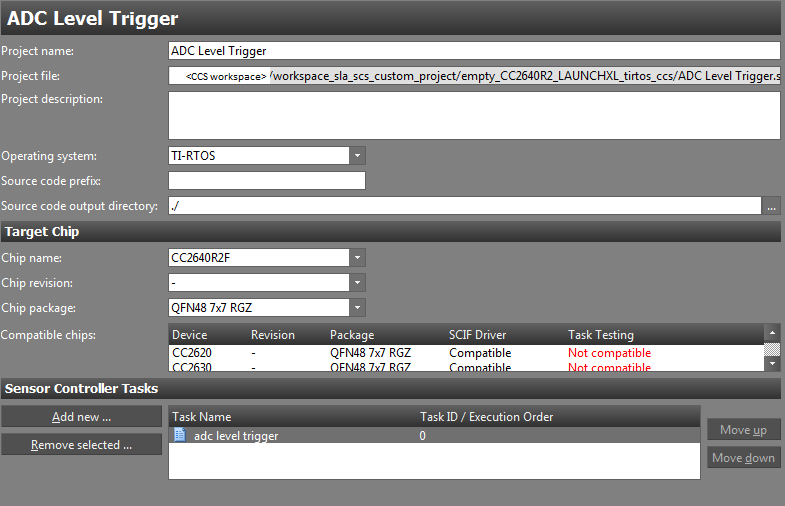 SCS Project Settings