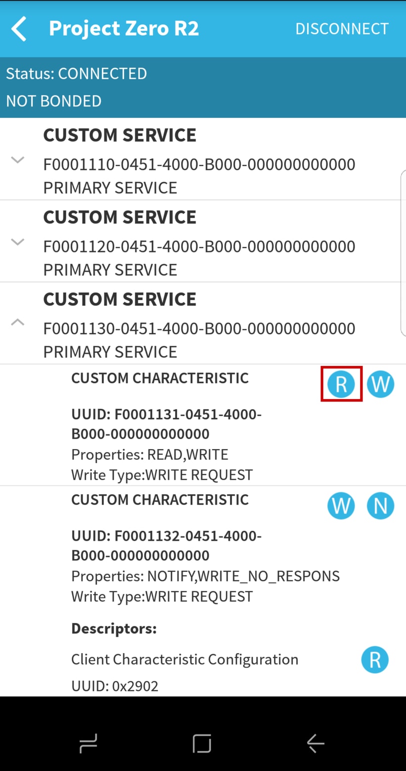 Read Data Service String Char