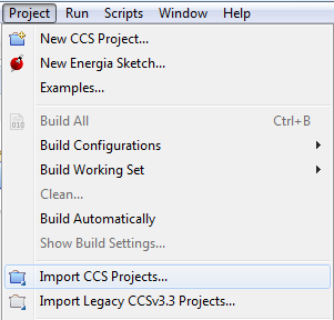 Import CCS Project