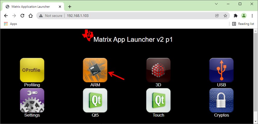 Alt Text - Matrix GUI