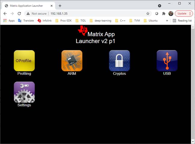 Alt Text - Matrix GUI