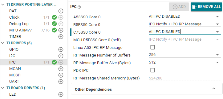 SysConfig Disable Cores