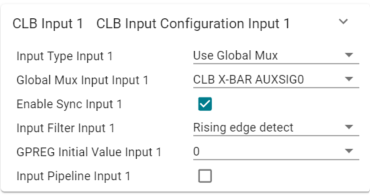 SysConfig CLB Input 1