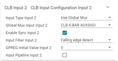 SysConfig CLB Input 1