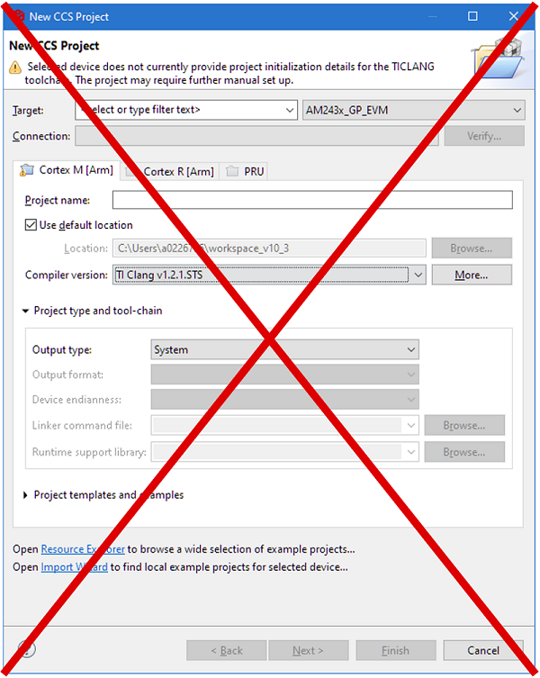 New Project Wizard X