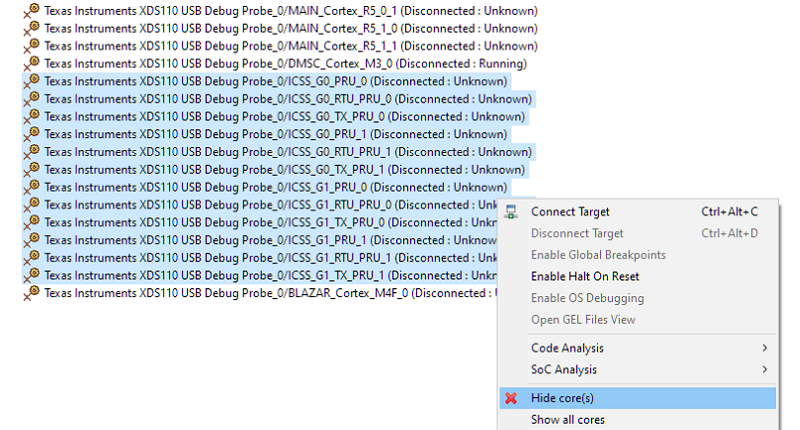 Hiding Cores