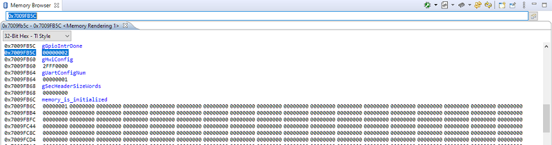 Memory Browser View