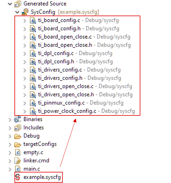 SysCfg Code Generation