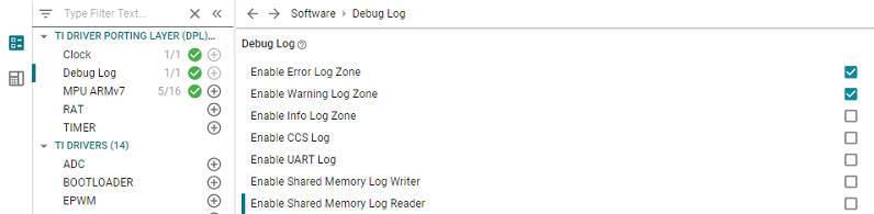 SysConfig Debug Log