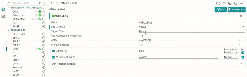 GPIO SysConfig Setup 4