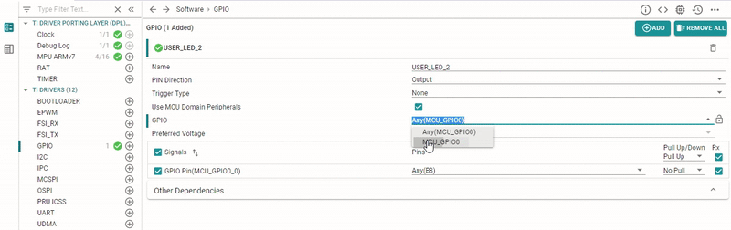 GPIO SysConfig Setup 5