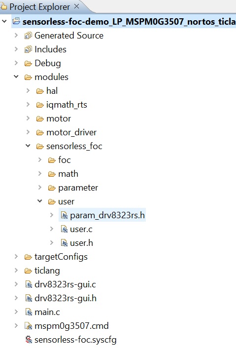 Locate param\_[motor driver].h file