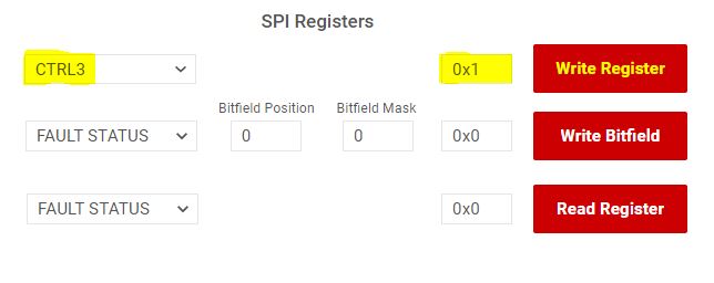 Writing value to a register