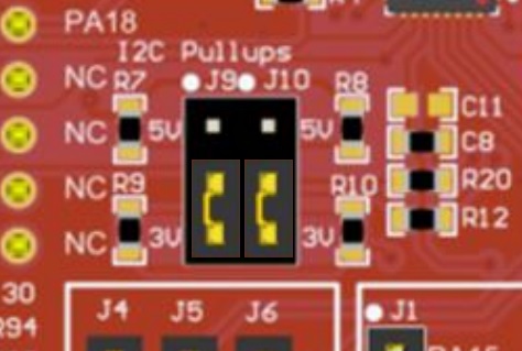 J9 and J10 header connected to 3V side in LP-MSPM0L1306