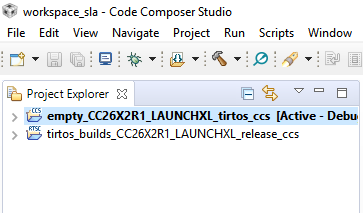 Empty Project import