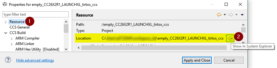 CCS Project Location