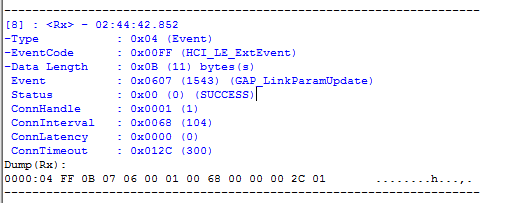 BTool Connection Parameter Update