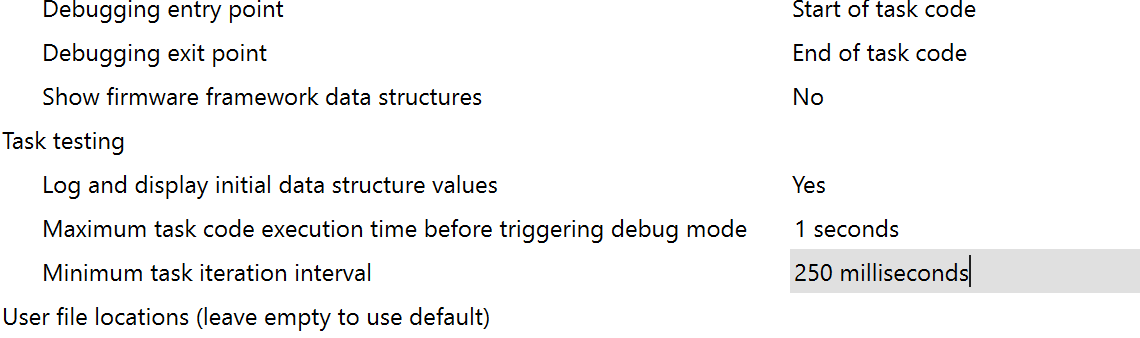 SCS Preferences