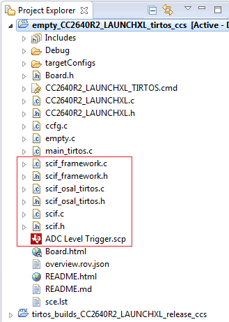 CCS with generated scif source files