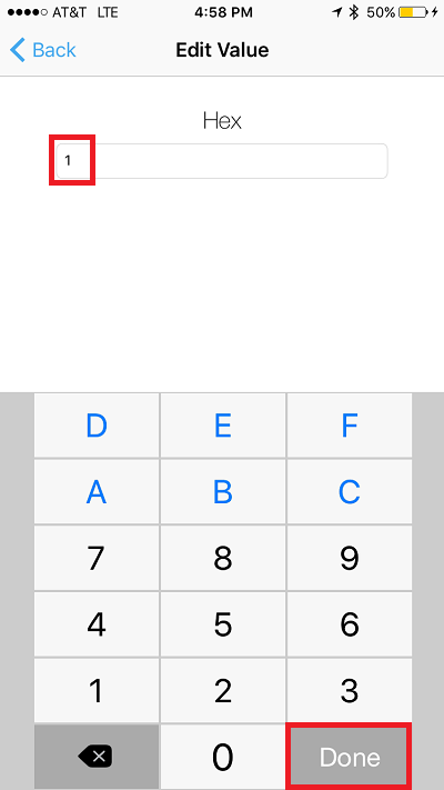 LightBlue Write New Value