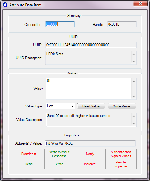 Connection Info