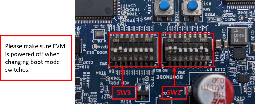 Alt Text - AM62Ax SK EVM SD card boot mode
